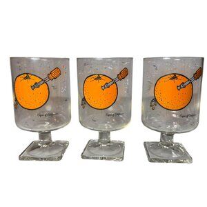 Set of 3 Vintage Screwdriver Glasses
